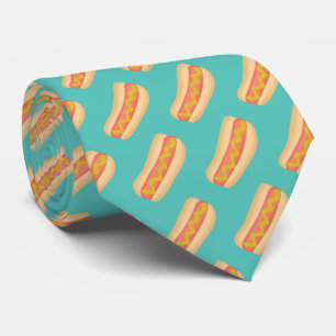 Cute hot dogs design tie