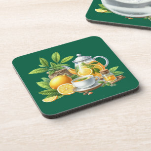 Cute hot lemon teat  coaster