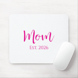 Cute Hot Pink Script New Mum Mother's Day  Mouse Mat