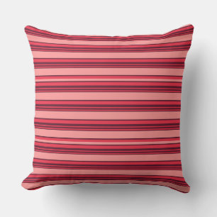 Cute hot pink stripes cushion