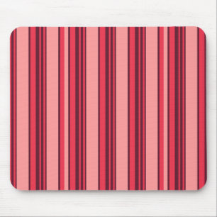 Cute hot pink stripes mouse mat