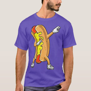 Cute HotDog Dabbing Hotdog Dab 4th of July Boys T-Shirt