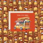 Cute hotdog vendors add message  postcard<br><div class="desc">Cute hotdog vendors add message Postcard</div>