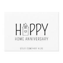 Cute House Happy Home Anniversary Real Estate
