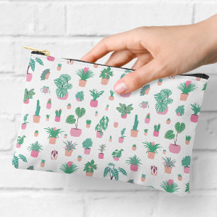 Cute Houseplant Pattern Zipper Pouch