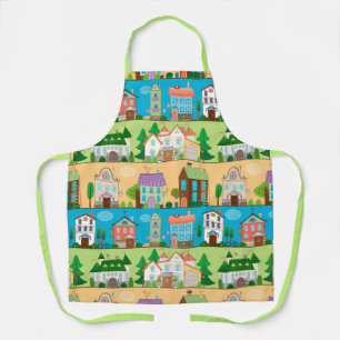 Cute Houses Apron
