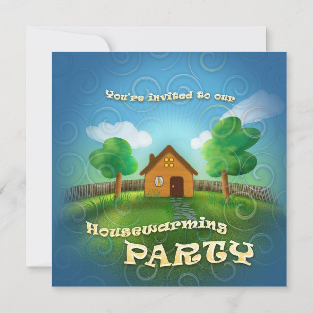 Cute Housewarming Party Invitation (Front)