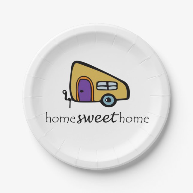 Cute Housewarming Party Plates (Front)