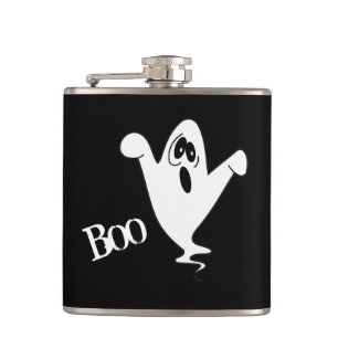 Cute Howling Ghost Hip Flask