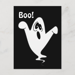 Cute Howling Ghost Postcard
