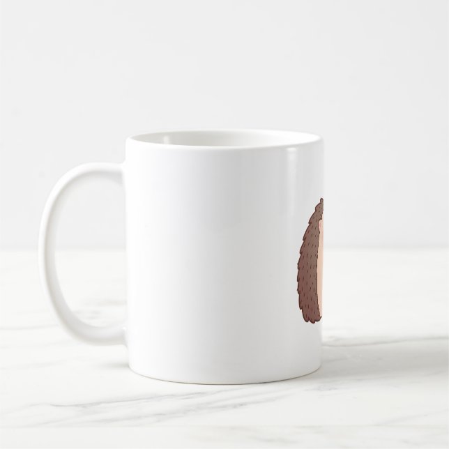 Cute Hugging Hedgehogs In Love Coffee Mug (Left)