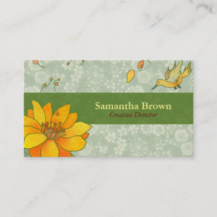 Cute Hummingbird Designer Business Card