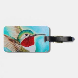 Cute Hummingbird Luggage Tag