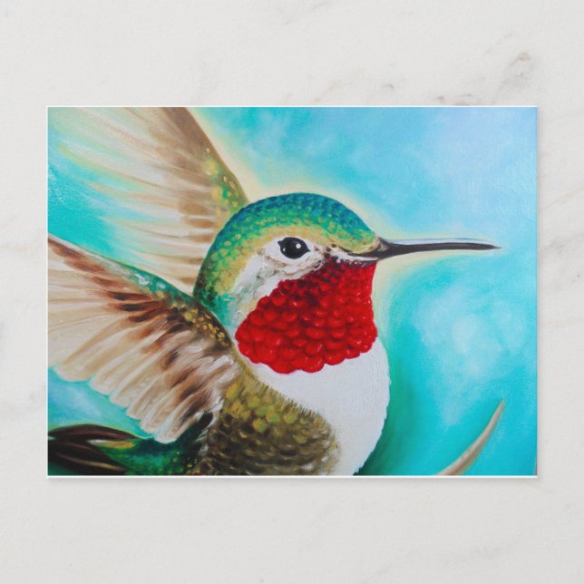 Cute Hummingbird Postcard (Front)