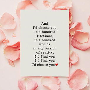 Cute Humor Love Card for Boyfriend Girlfriend