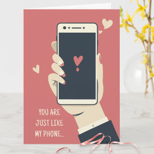 Cute Humourous Quote Modern Funny Valentines Day Card