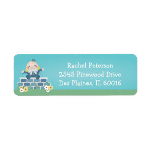 Cute Humpty Dumpty Baby Shower Address Labels