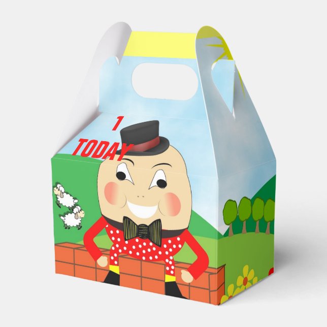 Cute Humpty Dumpty Nursery Rhyme Theme Favour Box (Front Side)