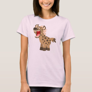 Cute Hungry Cartoon Hyena Women T-Shirt