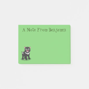 Cute hungry Tasmanian devil cartoon illustration Post-it Notes
