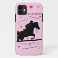 Cute Hunter Jumper Horse Doodles Case-Mate Case