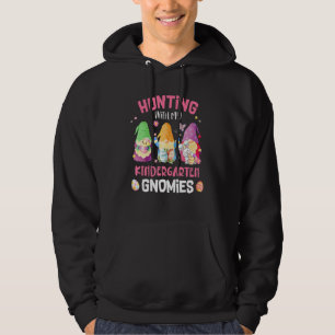 Cute Hunting With My Kindergarten Gnomies Teacher Hoodie