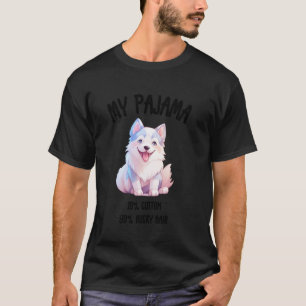 Cute Husky Cartoon Funny Dog Design for Pet Lover T-Shirt