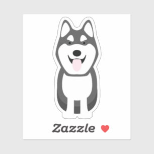 Cute Husky Dog Puppy Pup Pet Kiss Cut Vinyl