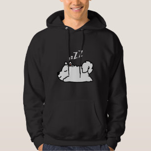 Cute Husky Dog Puppy Sleeping Hoodie