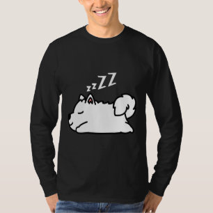 Cute Husky Dog Puppy Sleeping T-Shirt
