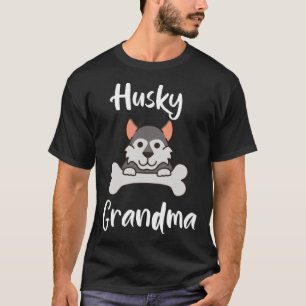 Cute Husky Grandma Women s Dog Mom T-Shirt