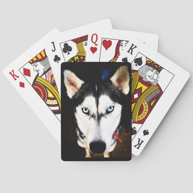 Cute Husky Playing Cards (Back)