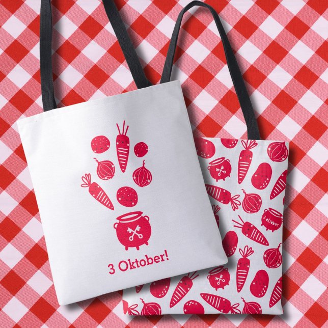 Cute Hutspot 3 Oktober Leidens ontzet rood wit Tote Bag (Creator Uploaded)