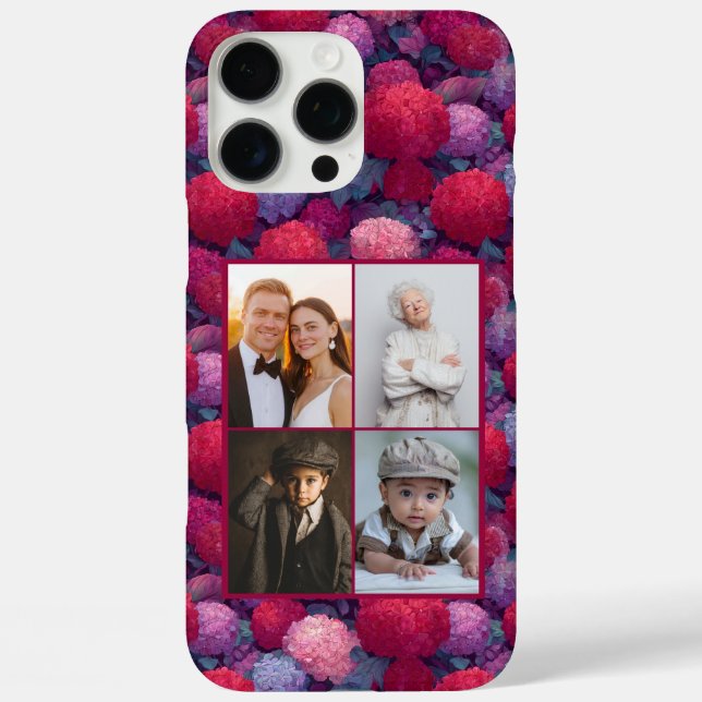 Cute Hydrangea Photo Iphone Case For Her (Back)