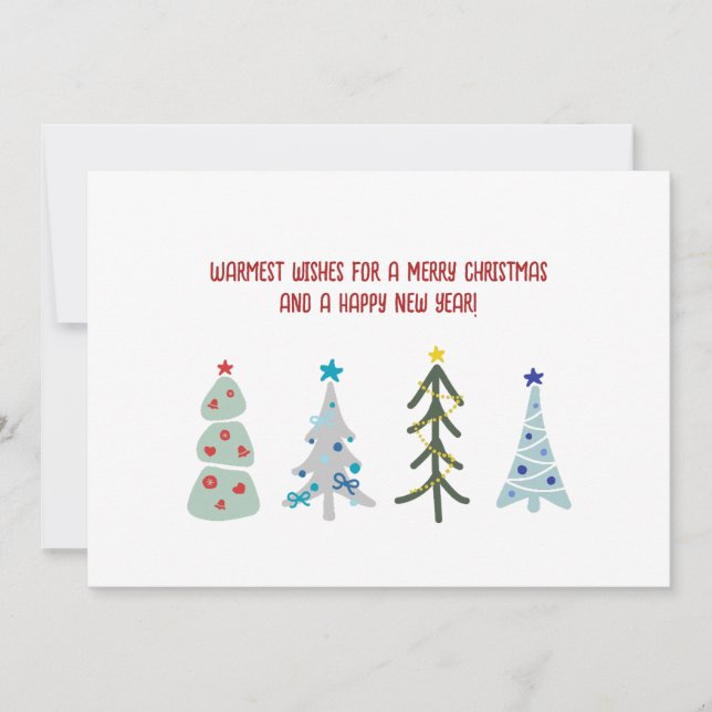 Cute Hygge holiday forest Card (Front)