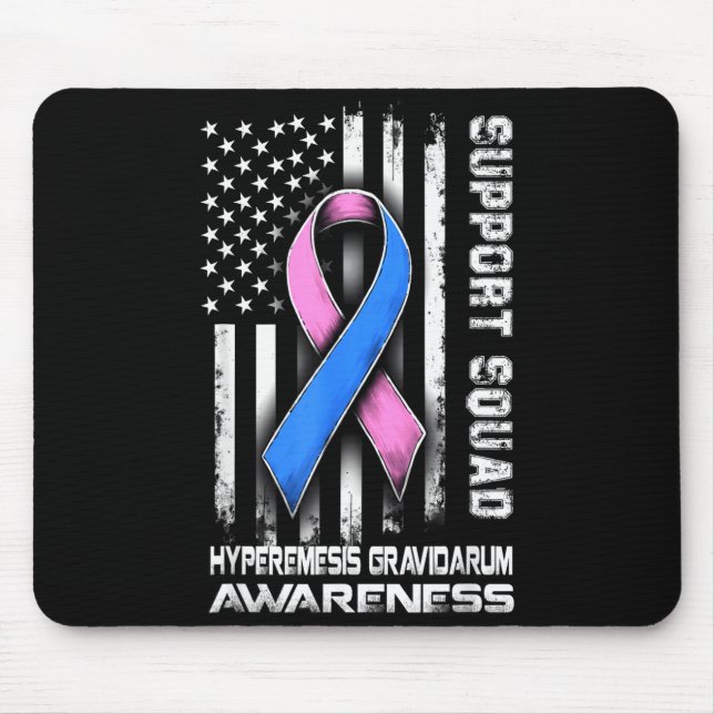 Cute Hyperemesis Awareness Gravidarum Squad Suppor Mouse Mat (Front)