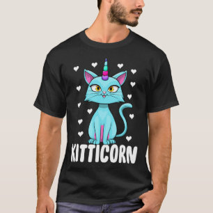 Cute I Am A Kittycorn   Cute Rainbow Cat Love T-Shirt