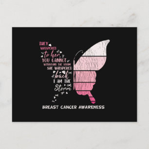 Cute I Am The Storm Breast Cancer Warrior Survivor Postcard