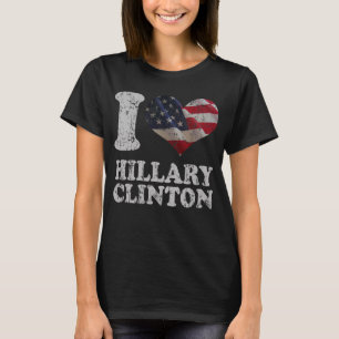Cute I American Flag Hillary Clinton T-Shirt