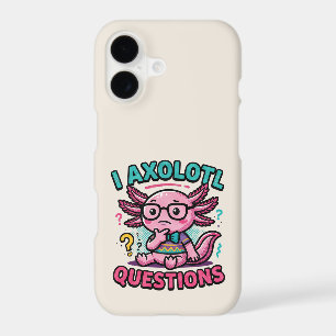 Cute I Axolotl Questions aztec nerd with glasses