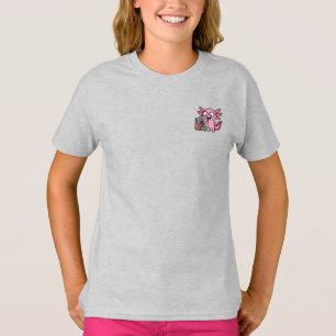Cute I Axolotl Questions aztec Oh No red button T-Shirt