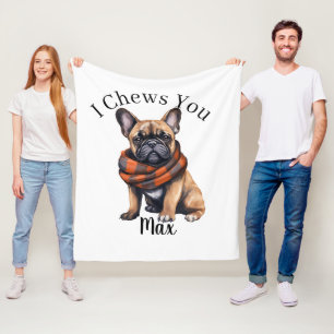 Cute I Chews You French Fleece Blanket