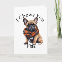 Cute I Chews You | French Greeting Card