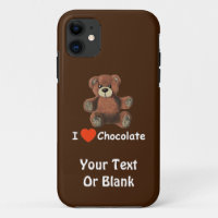 Cute I Heart (Love) Chocolate Teddy Bear