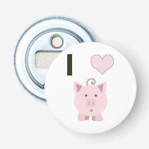 Cute I heart pigs Desgin Bottle Opener