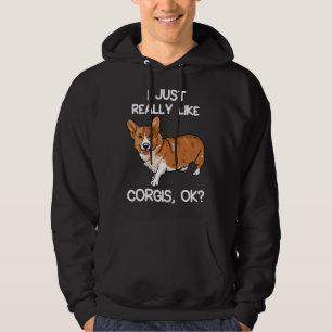 Cute I Just Really Like Corgis Dog Owner Hoodie