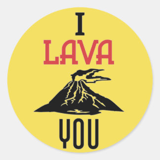 Cute I Lava You Sticker