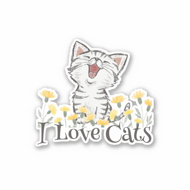 Cute I Love Cats (Front)