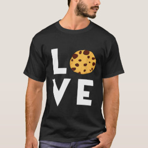 Cute I Love Chocolate Chip Cookies Baking Foodie T-Shirt