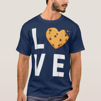 Cute I Love Chocolate Chip Cookies  T-Shirt